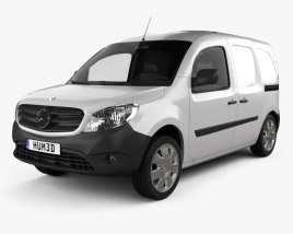3D model of Mercedes-Benz Citan Mixto 2016