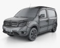 Mercedes-Benz Citan Panel Van 2016 3d model wire render