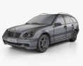 Mercedes-Benz C-class (W203) estate 2007 3d model wire render