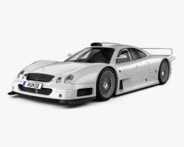 3D model of Mercedes-Benz CLKクラス GTR AMG 1999