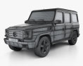 Mercedes-Benz G级 5门 2013 3D模型 wire render