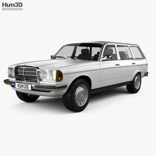 Mercedes-Benz E-class W123 estate 1975 3D model