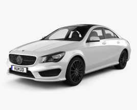 3D model of Mercedes-Benz CLA AMG Sports Package 2016