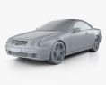 Mercedes-Benz CL-class (W215) 2006 3d model clay render