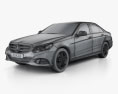 Mercedes-Benz E-class (W212) sedan 2017 3d model wire render