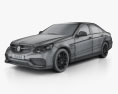 Mercedes-Benz E-class 63 AMG 2016 3d model wire render