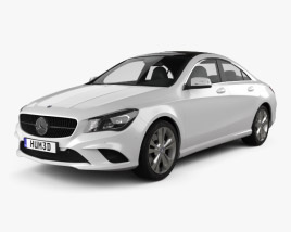 3D model of Mercedes-Benz CLA-class (C117) 2016