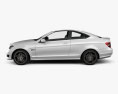 Mercedes-Benz C-class 63 AMG coupe 2014 3d model side view