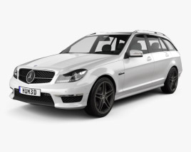 Mercedes-Benz C-class 63 AMG estate 2014 3D model