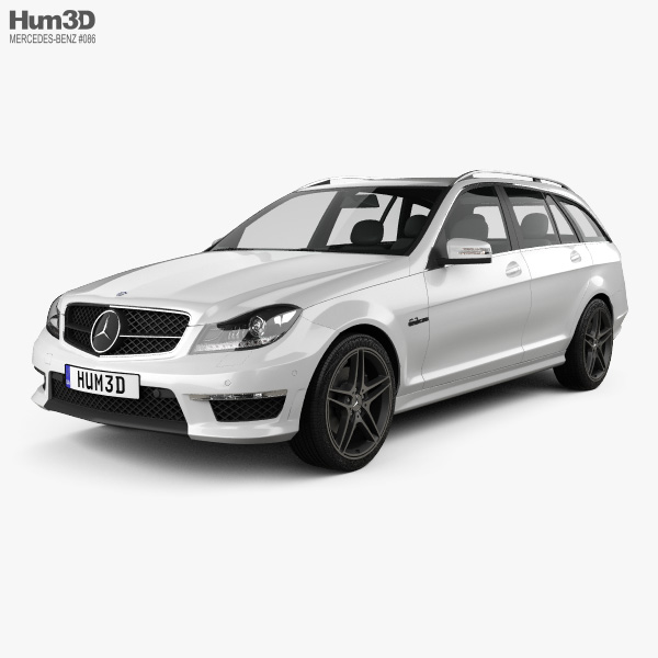 Mercedes-Benz Classe C 63 AMG estate 2012 Modello 3D
