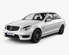 Mercedes-Benz C-class 63 AMG sedan 2014 3D model
