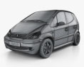 Mercedes-Benz A-class (W168) 2005 3d model wire render
