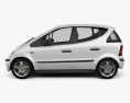Mercedes-Benz A-class (W168) 2005 3d model side view