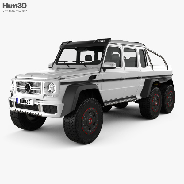 Mercedes-Benz G-class 6x6 AMG 2014 3D model