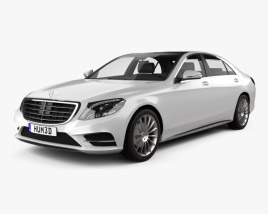 3D model of Mercedes-Benz S-class (W222) 2017