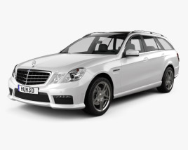 Mercedes-Benz E-class 63 AMG estate 2010 3D model
