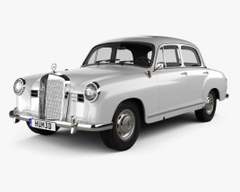 Mercedes-Benz Ponton 180 W120 1953 3D model