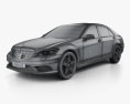 Mercedes-Benz S-class (W221) 2013 3d model wire render