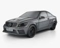 Mercedes-Benz C-клас 63 AMG Coupe Black Series 2015 3D модель wire render