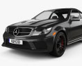 Mercedes-Benz C-клас 63 AMG Coupe Black Series 2015 3D модель