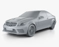 Mercedes-Benz C-клас 63 AMG Coupe Black Series 2015 3D модель clay render