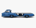 Mercedes-Benz Blue Wonder Renntransporter 1954 3d model side view