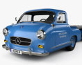 Mercedes-Benz Blue Wonder Renntransporter 1954 3d model