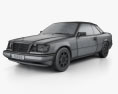 Mercedes-Benz Eクラス コンバーチブル 1993 3Dモデル wire render