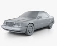 Mercedes-Benz Eクラス クーペ 1993 3Dモデル clay render