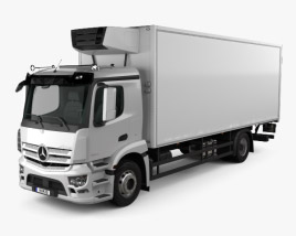 3D model of Mercedes-Benz Antos Box Truck 2015