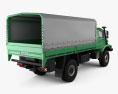 Mercedes-Benz Zetros Flatbed Truck 2-axle 2014 3d model back view