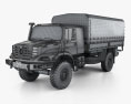 Mercedes-Benz Zetros Flatbed Truck 2-axle 2014 3d model wire render