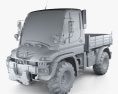 Mercedes-Benz Unimog U300 2014 3d model clay render
