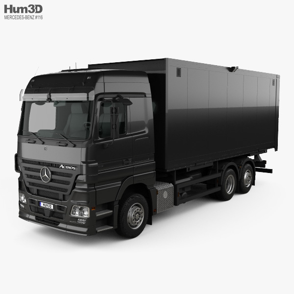 Mercedes-Benz Actros Box Truck 2022 3D model