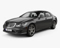 Mercedes-Benz S-class (W221) with HQ interior 2013 3d model