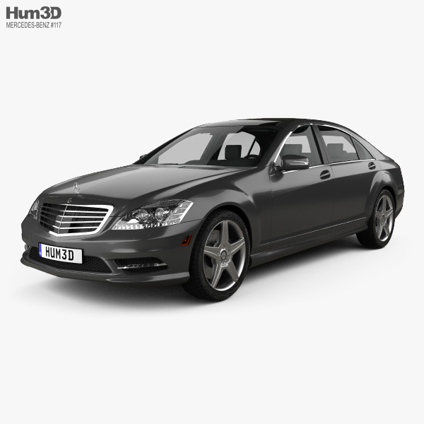 Mercedes-Benz S-class (W221) with HQ interior 2013 3D model