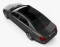 Mercedes-Benz S 클래스 (W221) 인테리어 가 있는 2013 3D 모델  top view