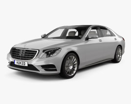 Mercedes-Benz S-class (W222) with HQ interior 2017 3D model