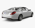 Mercedes-Benz S-class (W222) with HQ interior 2017 3d model back view