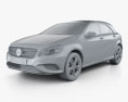Mercedes-Benz A-class (W176) Urban Package 2016 3d model clay render