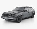 Mercedes-Benz E-Klasse Wagon 1993 3D-Modell wire render