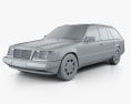 Mercedes-Benz Eクラス Wagon 1993 3Dモデル clay render