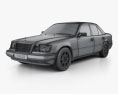 Mercedes-Benz Eクラス セダン 1993 3Dモデル wire render