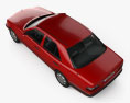 Mercedes-Benz Classe E sedan 1993 Modèle 3d vue du dessus