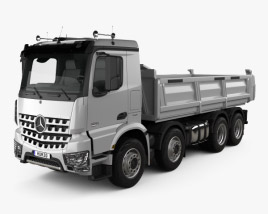 Mercedes Benz Arocs Tipper Truck 2013 Blueprint Hum3d