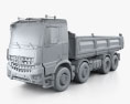 Mercedes-Benz Arocs Tipper Truck 2013 Modelo 3D clay render
