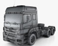 Mercedes-Benz Axor Tractor Truck 2022 3d model wire render
