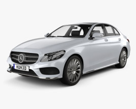 3D model of Mercedes-Benz C 클래스 AMG Line (W205) 세단 2016