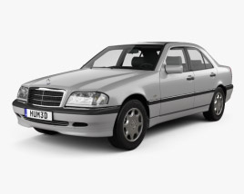 3D model of Mercedes-Benz C-class (W202) sedan 2000