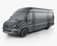 Mercedes-Benz Sprinter Panel Van ELWB HR 2016 3D модель wire render